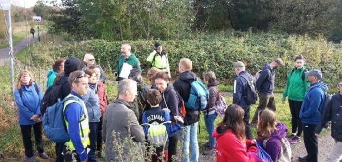 Walkers gather for the October Green Belt walk