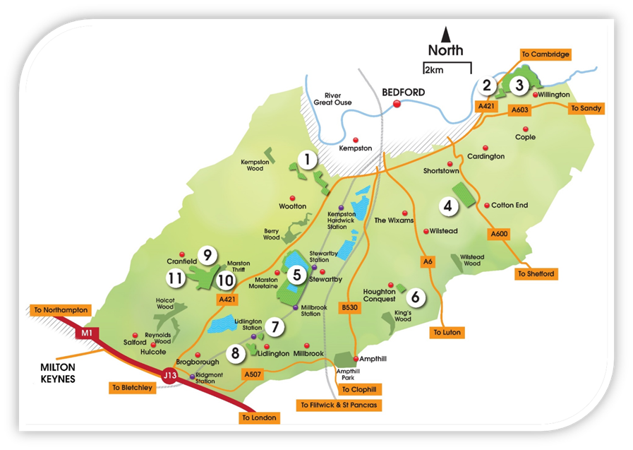 Map - forest of marston vale