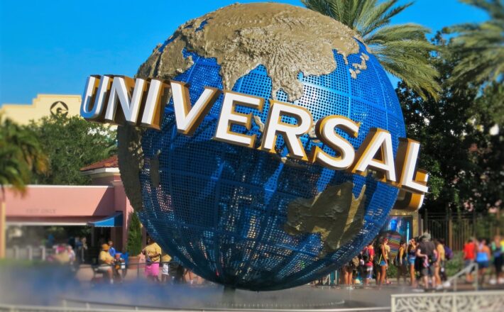 Globe with Universal spelled out in large letters around it.