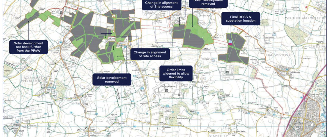 Map showing final site allocations