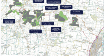 Map showing final site allocations