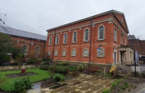 Outside view of the Bunyan Chapel that houses the Bunyan Museum