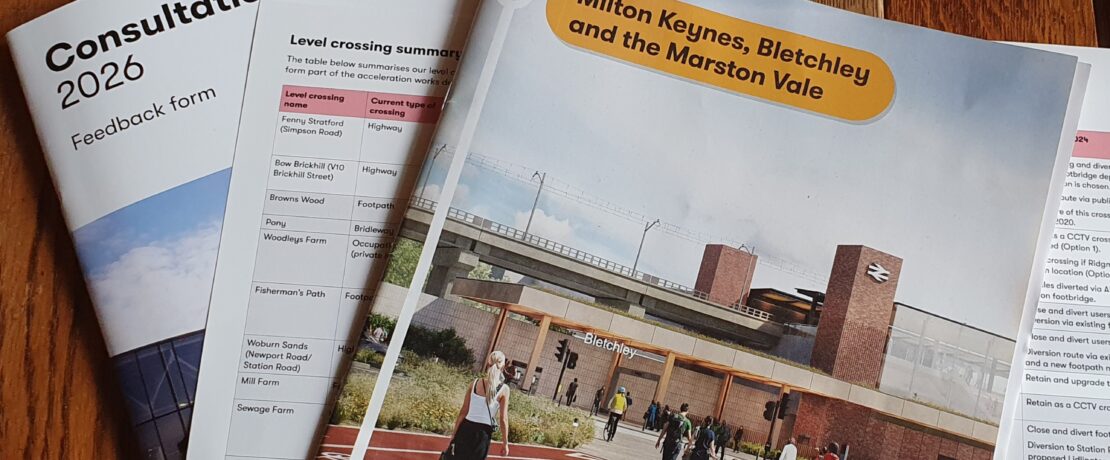 Three documents for EWR consultation spread on a table