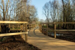 New boardwalk at Clophill Lakes 2026